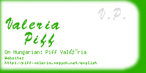 valeria piff business card